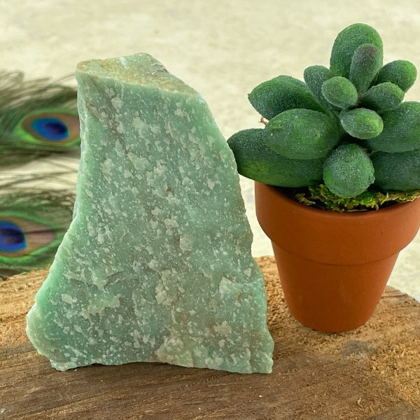 green raw aventurine crystal