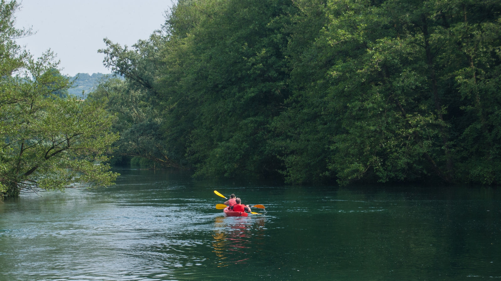 canoe trip on a river