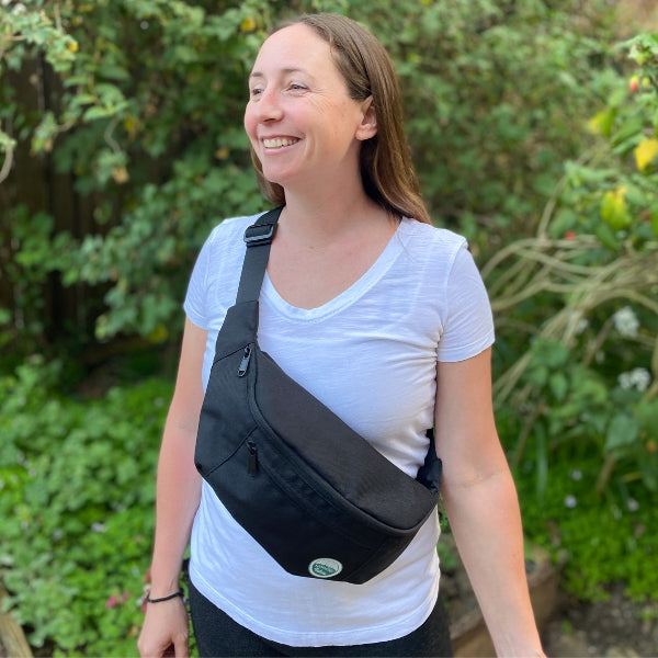 Black Fanny Pack, Crossbody, Waist Bag