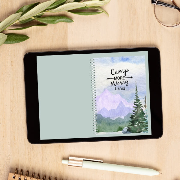 camp more worry less digital camping planner