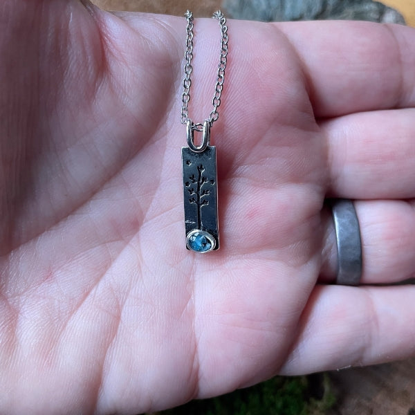 Pine Tree Necklace and Earring Set