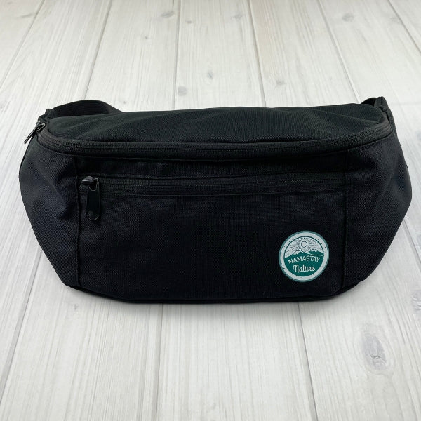 black fanny pack unisex bag