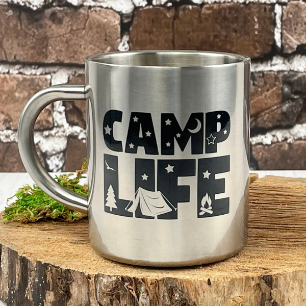 Camp Life Stainless Steel Double Wall Camp Mug