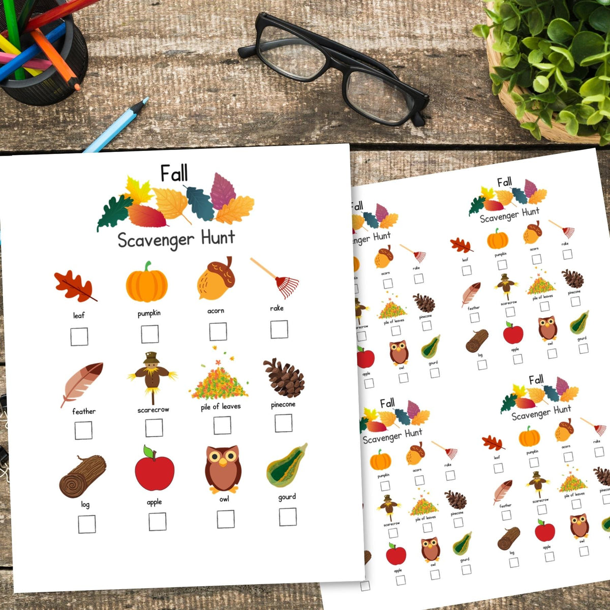 Fall Scavenger Hunt Printable For Kids