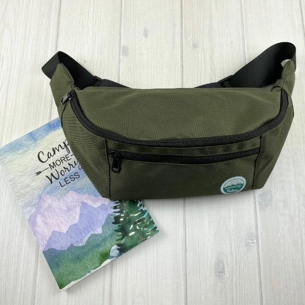 Army Green Fanny Pack, Crossbody, Waist Bag