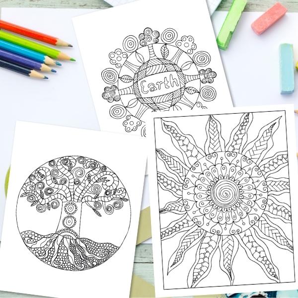 Free Earth Day Coloring Page Printables