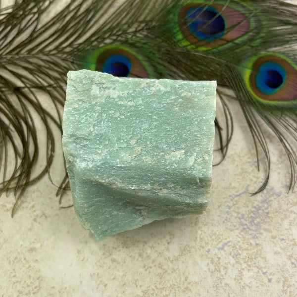 raw green aventurine crystal
