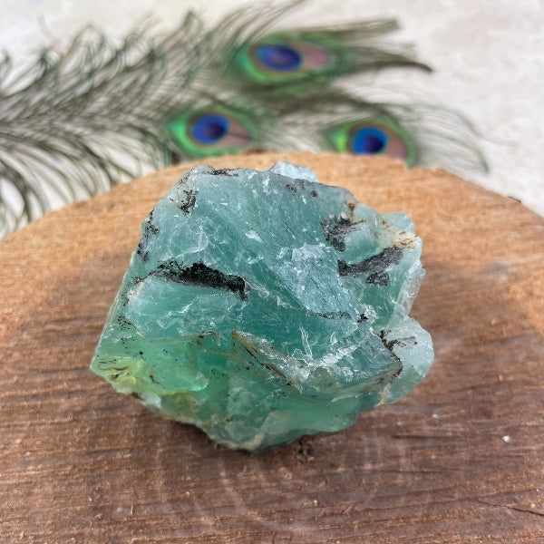 green fluorite crystal