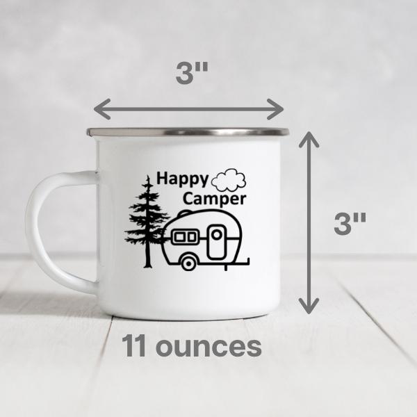 happy camper vintage rv camping mug 11 ounces