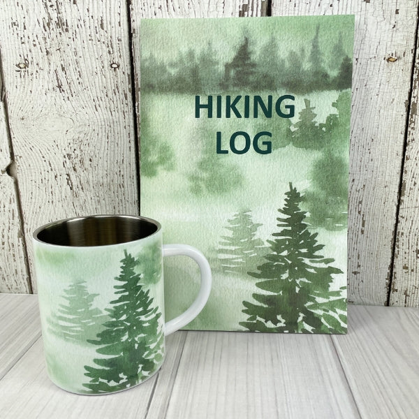 Geometric Mountain Forest Stainless Steel Double Wall Camp Mug