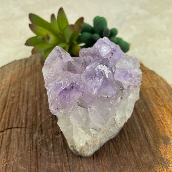 purple amethyst cluster stone