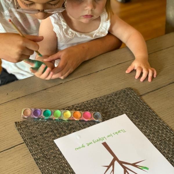 Mother&#39;s Day, Father&#39;s Day Tree Handprint Printable