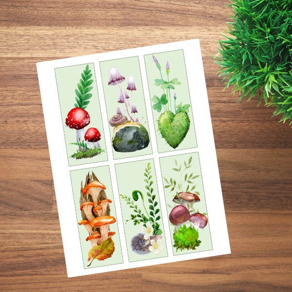 Woodland Forest Bookmarks Printable